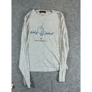 Vintage Y2K Baby Phat By Kimora Lee Simmons T Shirt Mens Medium Gray Long Sleeve